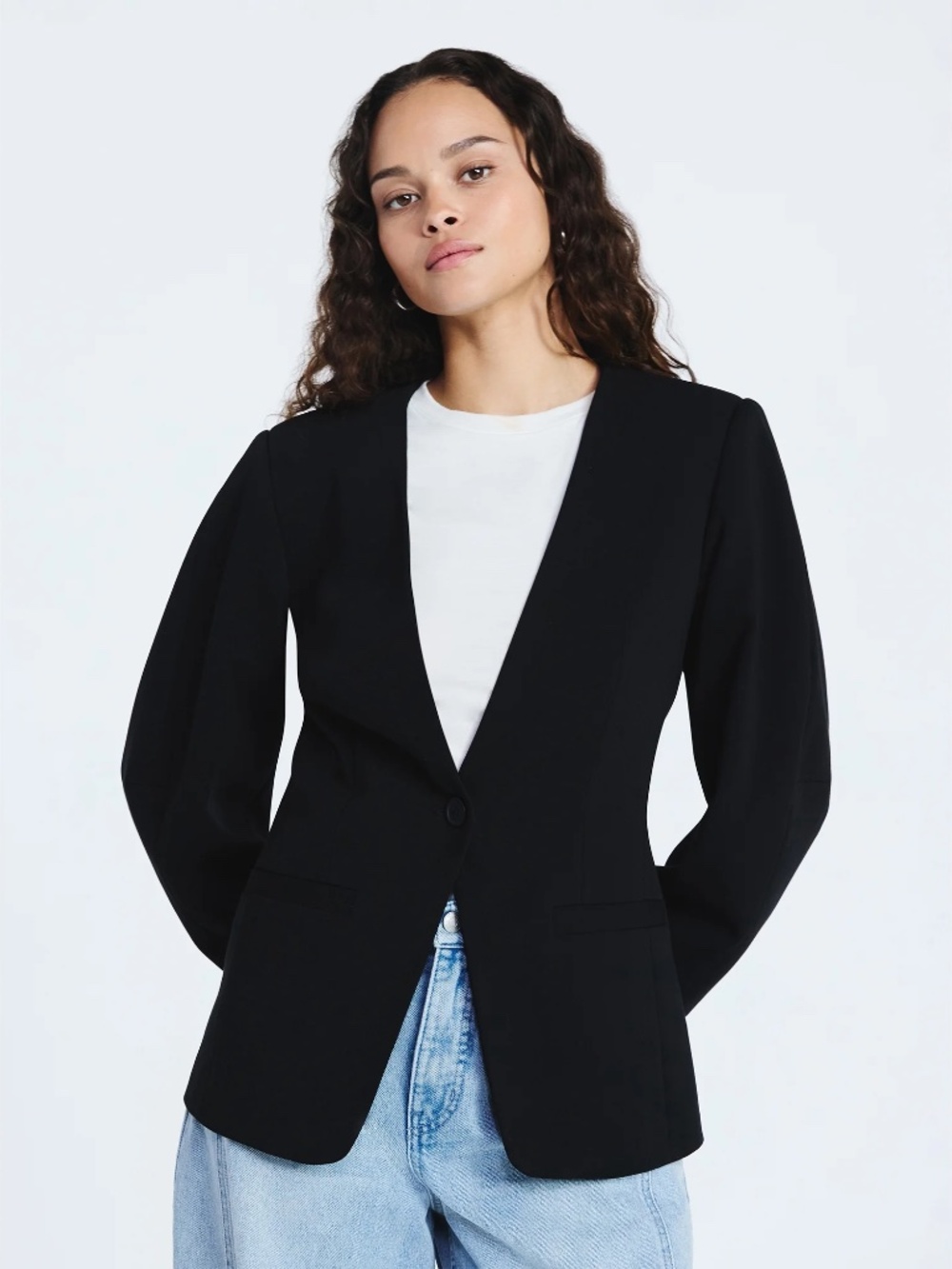 Scoop Barrel Sleeve Blazer NWT Size 12/14